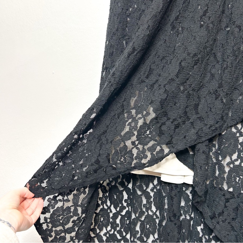 Torrid Sleeveless High Low Hem Lace Overlay Dress Plus Size 1X - Picture 4 of 7